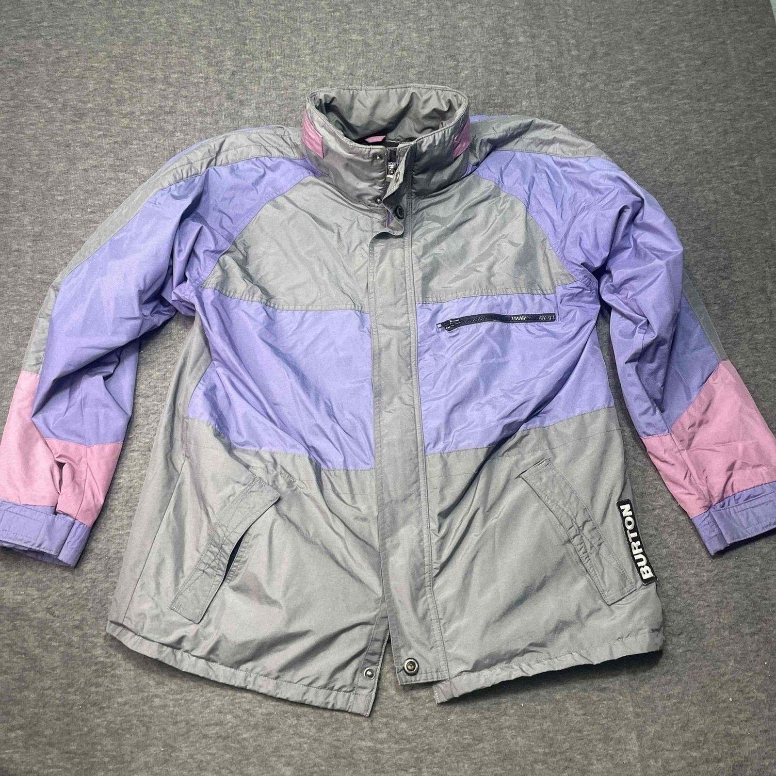 Vintage Burton Surfwear Jacket Small Training 1991 Full Zip Snowboarding Rare
